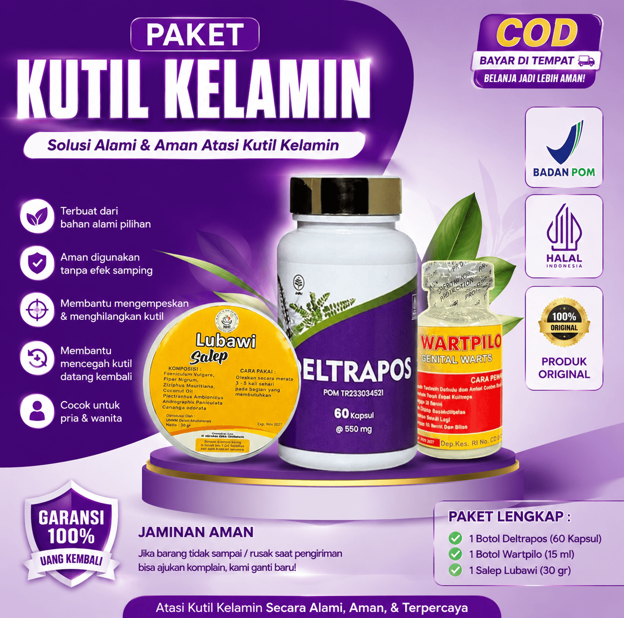 Paket Tuntas Deltrapos + Wartpilo + Salep Lubawi